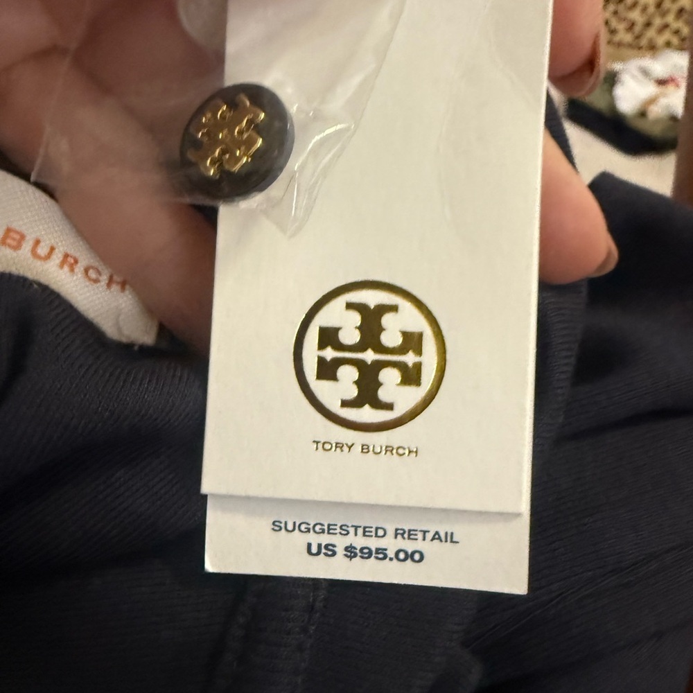 Tory Burch Classic navy golf shirt - Picture 9 of 11
